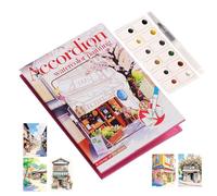 Ensembles d'aquarelle pliables - Marqueurs et dessins de peinture, fournitures comprenant un mini kit d'aquarelle, idéal pour les Kids et les adultes pour la maison en classe, l'utilisation créativ