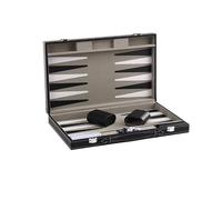 Ensembles de Backgammon for Adultes en Cuir PU Noir de 15 Pouces échecs