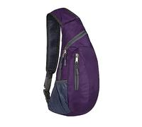 Ensembles De Bagages Dédouanement Continuer et femmes de couleur unie sac à bandoulière à bandoulière sac de sport sac à bandoulière extérieur Bracelet Portefeuille Porte-clés Pour (Purple, One Size)