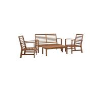 vidaXL Salon de jardin 4 pcs Bois d'acacia solide