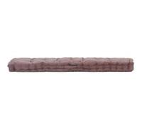 vidaXL Coussin de plancher de palette Coton 120x40x7 cm Taupe