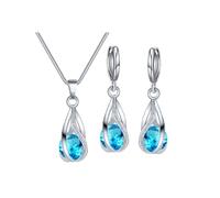 Ensembles De Bijoux Formels Pour Femmes Jewelry Sets For Women Bridal Bridesmaid Accessories Necklace Earrings Set For Wedding Prom Anniversary Birthday Liquidation Par Ensembles (D, One Size)