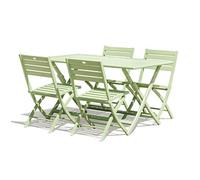 Ensembles de chaises. canapes et tables de jardin city garden or aluminium 5 pieces 140 x 80 x 73 cm 4 personnes