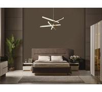 Ensembles de chambre à coucher Ameublement complet Tables de chevet Tables d'appoint Lit 3pcs.