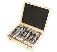 Ensembles de forets, 8Pcs Professionnel HSS Tige droite 0,5 pouces de diamètre Foret hélicoïdal Foret HSS Jeu de forets à queue réduite HSS Ensemble de forets hélicoïdaux en acier haute