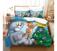 Ensembles De Housse De Couette Tom And Jerry D Ensembles De Literie Microfibre Parure De Lit King£¿Xcm£©
