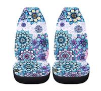 Ensembles De Housses De Siège Fleur De Lotus Violette Classique Voitures Voiture Couvre Sièges Respirante Protection Housses De Siège Voiture 35X138Cm