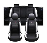 Ensembles de housses de siège Housse Siège Auto Universelle Pour Seat Pour Leon MK2, Accessoires Auto, Détails Intérieurs, Toutes Les Voitures, Pour Modèle(E Black White 5 Seat)