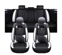 Ensembles de housses de siège Housse Siège Auto Universelle Pour Seat Pour Leon MK2, Accessoires Auto, Détails Intérieurs, Toutes Les Voitures, Pour Modèle(I Black White 5 Seat)