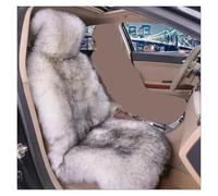 Ensembles de housses de siège Housse Siège Voiture Universelle En Fausse Fourrure, Chaude Et Épaisse, Pour L'hiver(1pc white grey seat)