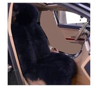 Ensembles de housses de siège Housse Siège Voiture Universelle En Fausse Fourrure, Chaude Et Épaisse, Pour L'hiver(1pc black seat)