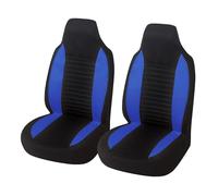 Ensembles de housses de siège Housses Siège Baquet Avant À Dossier Haut 2 Pièces Protection Universelle Pour Peugeot 107 Pour Citroen C1 Pour Toyota Pour Aygo Pour Mazda Housses de sièges(Bleu)