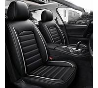 Ensembles De Housses De Siège Voiture pour Dodge RAM 1500 2011-2017, Housse de Siège Complète en Cuir Ensemble de Coussin,D/Black and White