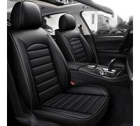 Ensembles De Housses De Siège Voiture pour Ford Focus Ⅲ 2012-2018, Housse de Siège Complète en Cuir Ensemble de Coussin,A/Black Style