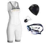 Ensembles de Maillot Cyclisme pour Femmes Combinaison à sans Manches vélo vêtements Pro Triathlon Costume Skinsuit,Séchage Rapide Rembourré Skinsuit,Motifs Personnalisables (TYP-2,M)