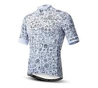 Ensembles de maillots de cyclisme pour hommes à manches courtes sans manches costumes de maillots de vélo chemises VTT haut short vêtements de vélo de course, M poitrine 90/96 cm