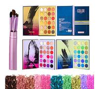 Ensembles de maquillage, Palette de fard à paupières 72 couleurs Palette de maquillage pour fard à paupières mat scintillant pigmenté avec 5 pièces