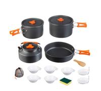 Ensembles De Matériel De Cuisine De Camping,Batterie De Cuisine Extérieure Légère Grade Alimentaire,Kit De Matériel De pour Le Camping | pour Randonnée Voyage Trekking Sac à Dos Aventure Pique