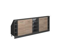 Ensembles de meuble de rangement sous pente Rion, Lot de 5, Sonoma/Anthracite, Anthracite, Vicco