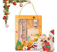 Ensembles de papeterie de Noël pour, ensemble de papeterie scolaire de Noël,Ensemble de 6 ensembles de de - Fournitures de festives de plusieurs couleurs, jolies cadeaux de f