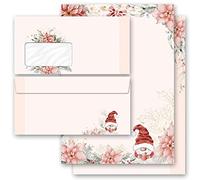 Ensembles de papeterie Monde de Noël, CONTE DE NOËL 50 feuilles de papier à lettres et 50 enveloppes DIN LONG avec fenêtre