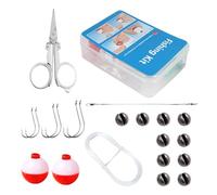 Ensembles de Pêche,Kit Complet De 24 Pièces - Accessoires de Pêche de Montage,pour Pêcher Truite, Poisson-Chat, en Eau Salée, Étang, Bord, Ponton, Rivière,