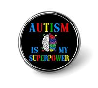 Ensembles de pins émaillés « L’autisme est mon superpouvoir » pour enfants et parents autistes, broches et badges puzzle « Autisme » pour jeans, badge artistique « Maman autiste » pour sacs à dos, ves