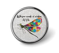 Ensembles de pins émaillés « Mots de sagesse chuchotés » sur l'autisme ; pins sensoriels pour sacs à dos sur l'autisme ; pins sur l'acceptation de l'autisme ; pins sur la vie avec l'autisme ; pin arti