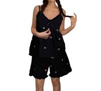 Ensembles De Pyjama Femme Ensemble Enceinte pour Grande Taille 48/50 Halloween Short Pyjamas Courtes Pijamas Coton Chaud Et Doux Femmes 54 56 Kigurumi Adulte Noel Vêtement Nuit