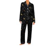 Ensembles De Pyjama Femme Manches Longues, Pyjama Femme Confortable Ensemble Deux PièCes ModèLe ÉLéGant Doux Et LéGer pour Un Sommeil Paisible Ou Un Moment De DéTente à La Maison