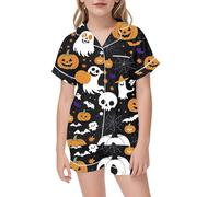 Ensembles de Pyjamas pour Enfants d'halloween Pyjama Assorti la Famille Halloween Déguisements Simple Haut Top Pantalon Mignon Cadeau Fille Filles Costume Nuit Cadeaux