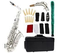 Ensembles De Saxophones Saxophone Alto Avec Corps En Laiton Clé De Mi Bémol Argentée Et Accessoires