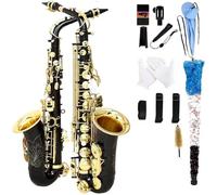 Ensembles De Saxophones Saxophone Alto Black Gold En Mi Bémol Kit Débutant Avec Accessoires Idéal Pour Les Débutants(2)