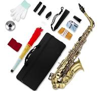 Ensembles De Saxophones Saxophone Alto En Mi Bémol Bleu Style Vintage Adapté Aux Débutants Et Adultes Avec Accessoires