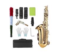 Ensembles De Saxophones Saxophone Alto En Mi Bémol Finition Dorée Simple Ou Double Nervure Adapté Aux Débutants Et Examens De Niveau
