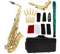 Ensembles De Saxophones Saxophone Alto En Mi Bémol Instrument À Vent Professionnel Laiton Laqué Or Avec Étui Et Sangle Pièces De Musique