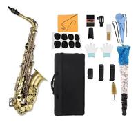 Ensembles De Saxophones Saxophone Alto Vintage En Mi Bémol Finition Laiton Étui Inclus(2)