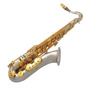 Ensembles De Saxophones Saxophone Ténor Professionnel En Si Bémol Finition Fa Aigu Avec Étui Nickel Satiné