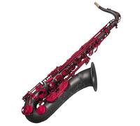 Ensembles De Saxophones Saxophone Ténor Professionnel Noir Mat Avec Clés Peintes En Rouge Clé De Si Bémol Et Fa Aigu