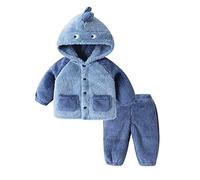Ensembles de Sport Enfant Survêtements Sweat-Shirt avec Capuche + Pantalon Sportswear Automne Hiver Vêtement Couleur Unie Oversize Ample Confortable Ensemble Veste Polaire pour bébé