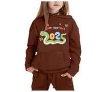 Ensembles De Sport pour Garçon Fille Enfants Enfant Costume Ceremonie Chemise Et Pantalon Vêtements Set Tenue Jogging Ensemble Bébé Naissance 3Pcs Filles Danse (Brun,2-3 Ans)