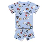 Adidas Survêtement bébé Seasonal Essentials Fun Tee Set – Bleu 0-3 mois