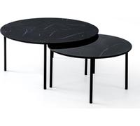 Ensembles de tables de salon 2x tables basses Table confort Ensemble de tables basses