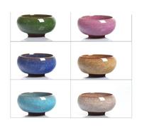 Ensembles De Tasses A Thé 6pcs 30ml Céramique Yixing Purple Clay Tea Service Crackle Glaze Kung Fu Cup Set Travel Chinese Porcelain Teacup Service A Thé De l'après-Midi(A)