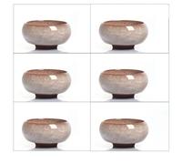 Ensembles De Tasses A Thé 6pcs 30ml Céramique Yixing Purple Clay Tea Service Crackle Glaze Kung Fu Cup Set Travel Chinese Porcelain Teacup Service A Thé De l'après-Midi(B)