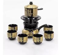 Ensembles De Tasses A Thé 8 Pcs Chinese Traditional Tea Set Bone China Teapot And Cup Travel High-grade Automatic Kung Fu Service A Thé De l'après-Midi(G)