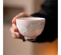 Ensembles De Tasses A Thé Bol Fait Main Tasse Méditation Personnelle Voyage Portable, Service Tasses Principales, Sculpture D'ombre, Thé Fleur D'amour Papillon 100ml