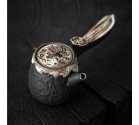Ensembles De Tasses A Thé Bouilloire À Thé Rétro Avec Filtre Trou Boule Théière En Céramique Style Wabi Sabi Poterie Grossière Faite La Main Poignée Latérale 180ml