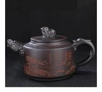 Ensembles De Tasses A Thé Bouilloire Beauté Chinoise Infuseur À Thé Personnalisé Théière En Argile Violette Faite La Main Pot Filtrant Trou Boule(C)