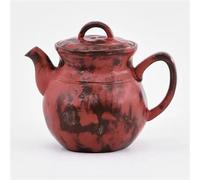 Ensembles De Tasses A Thé Bouilloire Japonaise En Poudre Yin Brassage Thé Kung Fu Cadeaux Du Musée Palais Théière Céramique Rouge Ming Zhao Pot Brut Fabriqué À La Main Service A Thé De l'après-Midi